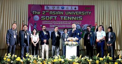 จัดพิธีเปิดการแข่งขันกีฬาซอฟท์เทนนิสชิงชนะเลิศมหาวิทยาลัยแห่งเอเชีย ในรายการ “The 2nd Asian University Soft Tennis Championships 2026” ยิ่งใหญ่