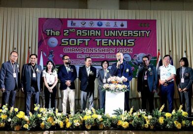 จัดพิธีเปิดการแข่งขันกีฬาซอฟท์เทนนิสชิงชนะเลิศมหาวิทยาลัยแห่งเอเชีย ในรายการ “The 2nd Asian University Soft Tennis Championships 2026” ยิ่งใหญ่